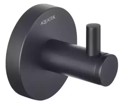 Крючок «Акватек» Европа AQ4101MB на стену чёрный матовый