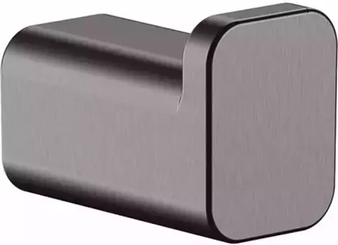 Крючок «Hansgrohe» AddStoris 41742340 на стену шлифованный чёрный хром