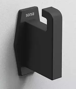 Крючок «Sonia» Luce 182497 на стену чёрный матовый