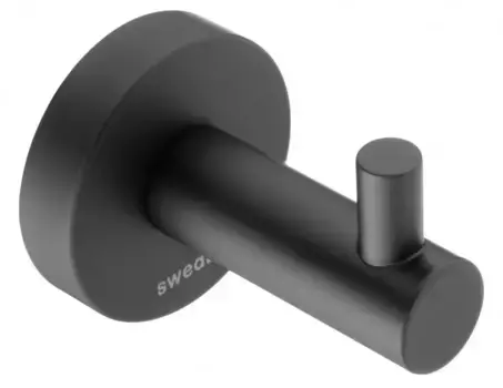 Крючок «Swedbe» Attribut 9804B на стену чёрный матовый