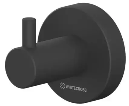 Крючок «Whitecross» Ergo ER2210BL на стену чёрный матовый