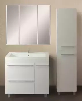 Мебель для ванной «1Marka» Соната 90 белый глянец