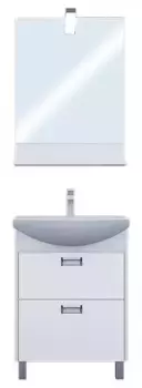 Мебель для ванной «Aquaton» Бекка 60 белая/дуб Сомерсет