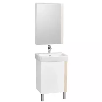 Мебель для ванной «Aquaton» Кантри 55 белая-дуб Верона