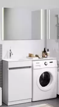 Мебель для ванной «Aqwella» Forma 55 белая с корзиной