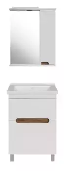 Мебель для ванной «ASB-Mebel» Вита 60 белая/дуб золотой