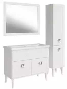 Мебель для ванной «ASB-Woodline» Риола 100 белая