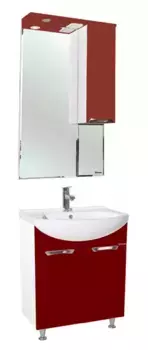 Мебель для ванной «Bellezza» Альфа 55 красная/белая