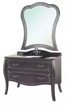 Мебель для ванной «Bellezza» Грация Люкс 100 чёрная