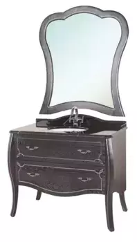 Мебель для ванной «Bellezza» Грация Люкс 90 чёрная