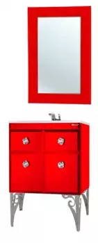 Мебель для ванной «Bellezza» Луссо 65 красная