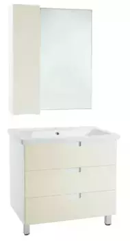 Мебель для ванной «Bellezza» Пегас 80 бежевая/белая