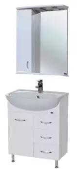 Мебель для ванной «Bellezza» Уют 60 Н с 3 ящиками белая