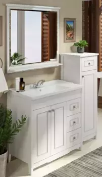 Мебель для ванной «Comforty» Тбилиси 90 с 3 ящиками белая