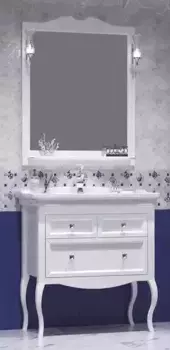 Мебель для ванной из массива «Opadiris» Валери 85 белый матовый