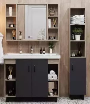 Мебель для ванной «Onika» Тимбер 100.10 дуб сонома/серая