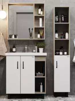 Мебель для ванной «Onika» Тимбер 70.10 дуб сонома/белая