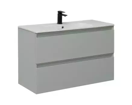 Мебель для ванной подвесная «Allen Brau» Eclipse 101 papyrus white matt