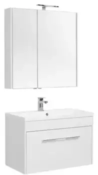 Мебель для ванной подвесная «Aquanet» Августа 90 белая