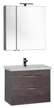 Мебель для ванной подвесная «Aquanet» Эвора 80 дуб антик