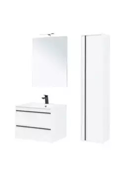 Мебель для ванной подвесная «Aquanet» Lino 70 белая матовая