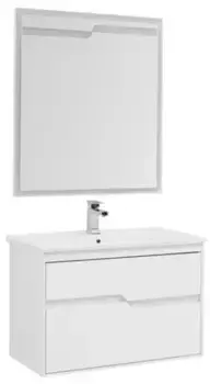 Мебель для ванной подвесная «Aquanet» Модена 85 белая