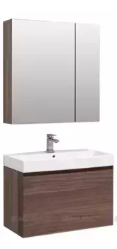 Мебель для ванной подвесная «Aquanet» Нью Йорк 85 орех