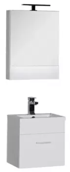 Мебель для ванной подвесная «Aquanet» Нота 50 белая