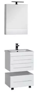 Мебель для ванной подвесная «Aquanet» Нота 58 белая