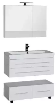 Мебель для ванной подвесная «Aquanet» Нота 90 белая