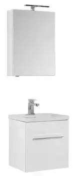 Мебель для ванной подвесная «Aquanet» Порто 50 белая