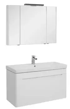 Мебель для ванной подвесная «Aquanet» София 105 белая