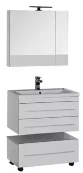 Мебель для ванной подвесная «Aquanet» Верона 75 белая