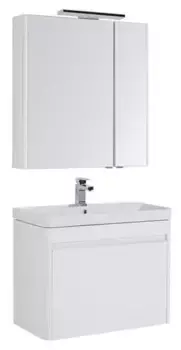 Мебель для ванной подвесная «Aquanet» Вилора 80 белая