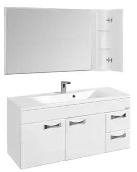 Мебель для ванной подвесная «Aquaton» Диор 120 белая