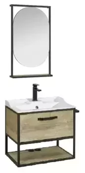 Мебель для ванной подвесная «Aquaton» Лофт Фабрик 65 дуб Эндгрейн