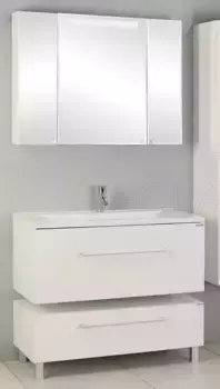 Мебель для ванной подвесная «Aquaton» Мадрид 100 М белая