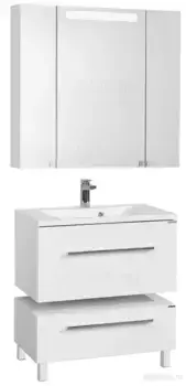 Мебель для ванной подвесная «Aquaton» Мадрид 80 М белая