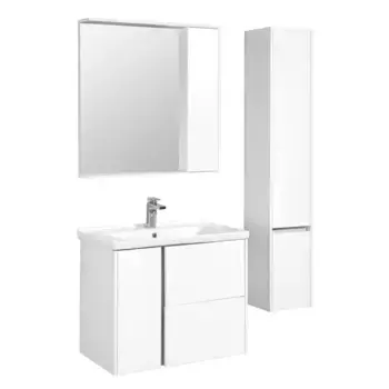 Мебель для ванной подвесная «Aquaton» Стоун 80 белая