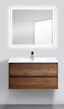 Мебель для ванной подвесная «Belbagno» Kraft 90 Rovere Tabacco
