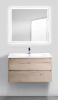 Мебель для ванной подвесная «Belbagno» Kraft 90 Rover Galifax Bianco