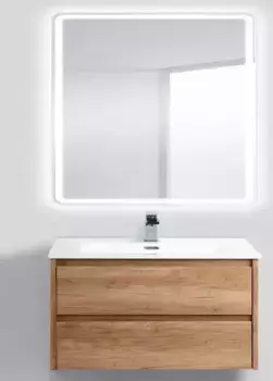 Мебель для ванной подвесная «Belbagno» Kraft 90 Rovere Nebrasca Nature