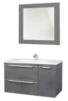 Мебель для ванной подвесная «Bellezza» Луиджи 105 серая