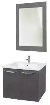 Мебель для ванной подвесная «Bellezza» Луиджи 60 серая