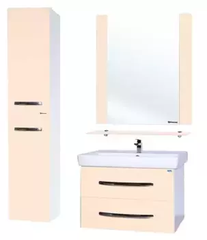 Мебель для ванной подвесная «Bellezza» Рокко 60 Н бежевая/белая