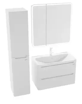 Мебель для ванной подвесная «Grossman» Адель 80 белая