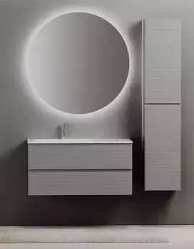 Мебель для ванной подвесная не угловая «Sancos» Folk 100 Ergraut soft левая/правая