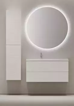 Мебель для ванной подвесная не угловая «Sancos» Folk 100 Bianco левая/правая