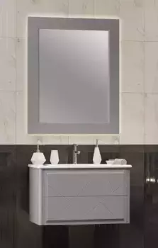 Мебель для ванной подвесная «Opadiris» Луиджи 80-2 серый матовый