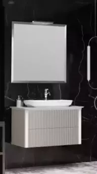 Мебель для ванной подвесная «Opadiris» Рубинно 90 серая